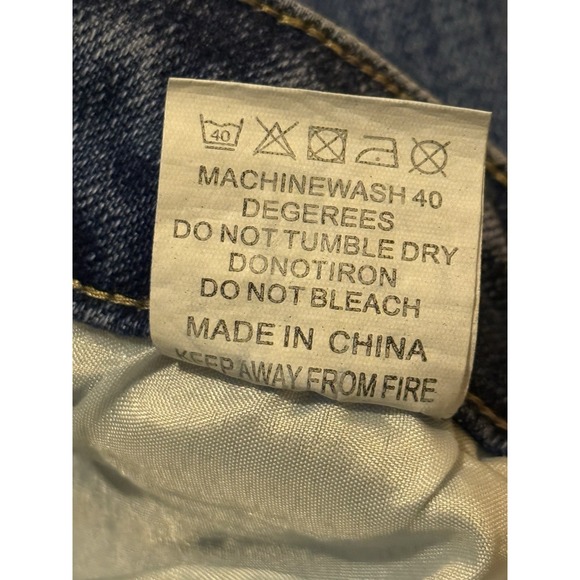 NWT Katch Me Wide Leg Stretch Jeans Women XL Denim Washed Blue High Waist - Picture 9 of 9